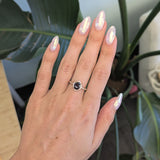 Elegant 2Ct Purple Spinel Ring in Solid 14K Gold with Earth Mined Diamond Accents, Oval 8x6.5mm