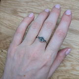 AJR060 - 5.5X4mm - 14K White Gold -  Oval