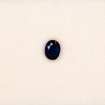 1.01 carat natural blue sapphire, oval 6x4.7mm loose gemstone