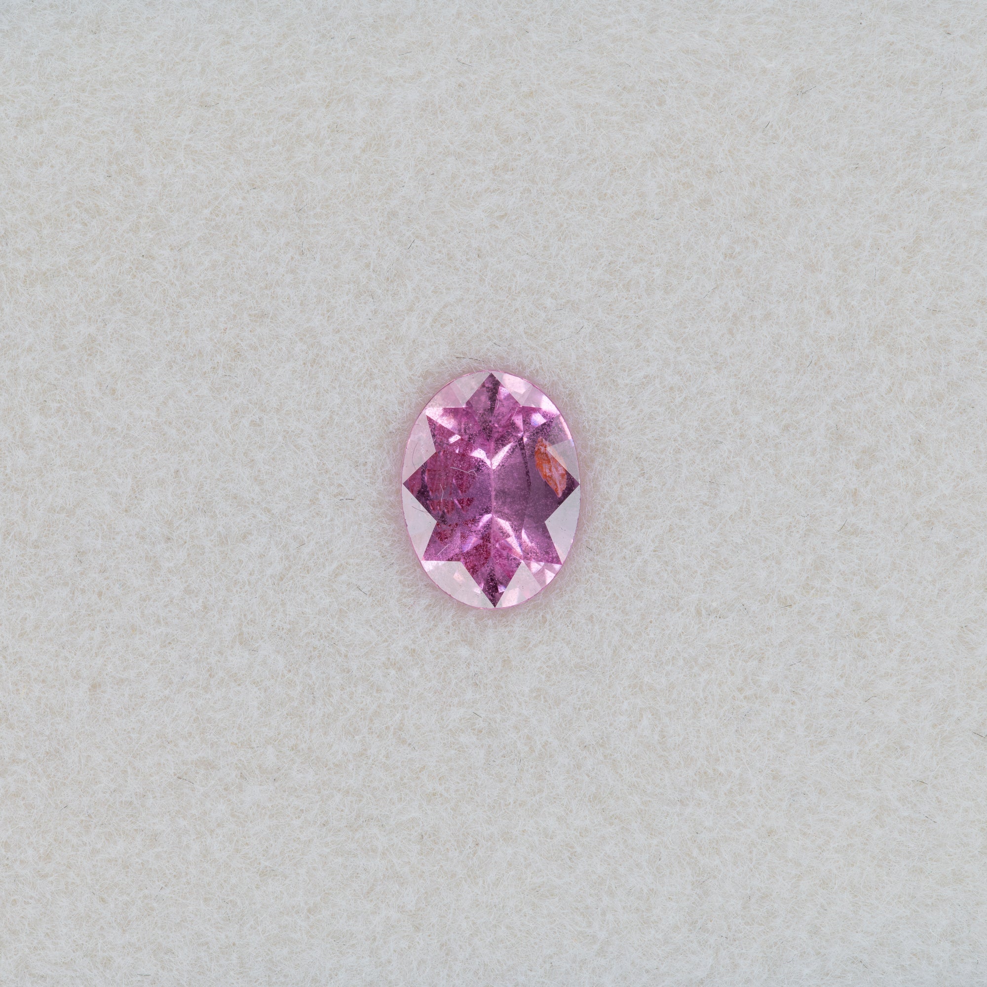 0.44 carat natural pink sapphire, round 4.3mm loose gemstone