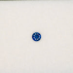 0.26 carat natural blue sapphire, round 4mm loose gemstone