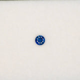 0.26 carat natural blue sapphire, round 4mm loose gemstone