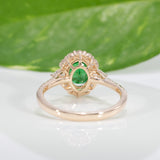 14K Yellow Gold Tsavorite Ring
