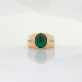 4Ct Natural Emerald Ring with Diamond Accents in Solid 14K Gold – Oval Cut 10.5x8.8mm Green Gemstone Statement Ring, Fine Luxury Jewelry