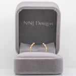 14K yellow gold diamond open stacking band ring