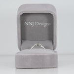 14K white gold alexandrite ring