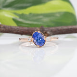 14K rose gold tanzanite ring