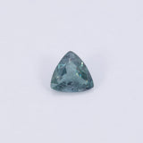 0.45 carat GIA certified color-change alexandrite, trillion cut, 5.34x5.36mm loose gemstone