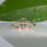 14K Yellow Gold Zambian Emerald Ring