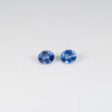 0.53 carat natural AAA grade blue sapphire oval 5x4mm loose gemstone – view 2