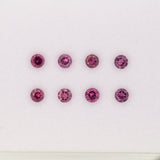 0.10ct Rhodolite Garnet round 3mm loose pink gemstone