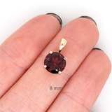 Natural Round Brilliant Cut Red Garnet – Calibrated Loose Faceted Gemstone for Jewelry Making