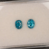 Natural Cambodian Blue Zircon Oval Shape 7.2x5.8x6mm 2.90ct Loose Gemstone