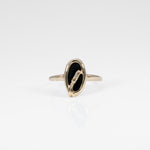 10K yellow gold black onyx ring