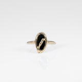10K yellow gold black onyx ring