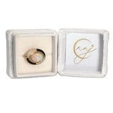 5.3Ct Natural Opal Ring with Diamond Accents in Solid 14K Gold – Oval Cut 14x10mm Iridescent Statement Gemstone Ring