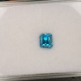 natural cambodian blue zircon emerald cut loose gemstone