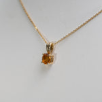 14K Yellow Gold Citrine Pendant