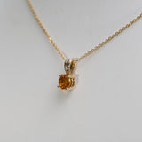 14K Yellow Gold Citrine Pendant