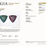 GIA report 1232977198 for 0.52 carat natural untreated color-change alexandrite