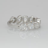 1.5Ct Lab Diamond Band Ring in Solid 14K Gold – Minimalist Round Brilliant Lab Grown Diamond Wedding Band