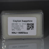 2.14 carat natural blue sapphire oval 8.6x6.7mm loose gemstone – view 5