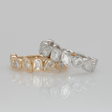 1.5Ct Lab Diamond Band Ring in Solid 14K Gold – Minimalist Round Brilliant Lab Grown Diamond Wedding Band