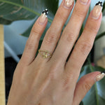 solid 14K yellow gold plain estate band