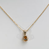 14K Yellow Gold Citrine Pendant