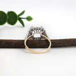 contemporary 14k gold diamond semi mount ring