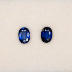 0.96 carat natural Ceylon blue sapphire oval 7x5mm loose gemstone – view 2