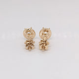 Angel Halo Earrings Semi Mount w Diamond Accents