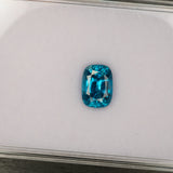 natural cambodian blue zircon cushion loose gemstone