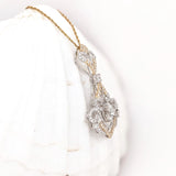 Beautiful Intricate Pendant Semi Mount w Diamond Accents