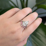 Lumi 14K White Gold Ruby and Diamond Band | RD 1.6mm