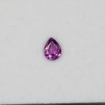 0.94 carat natural purple sapphire pear 7x5mm loose gemstone – view 3