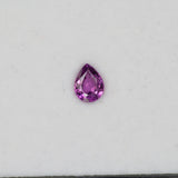 0.94 carat natural purple sapphire pear 7x5mm loose gemstone – view 3