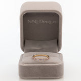 Purple Sapphire Band in Solid 14K Gold - Minimalist Round Sapphire Fine Jewelry Stackable Ring