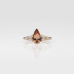 14K yellow gold imperial topaz ring