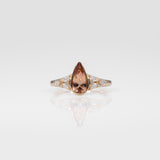14K yellow gold imperial topaz ring