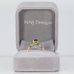 14K yellow gold madagascar ruby ring