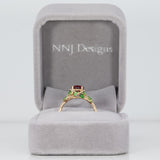 14K yellow gold madagascar ruby ring