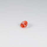 1.01 carat natural Ceylon padparadscha sapphire oval 6.7x5.1mm loose gemstone – view 3