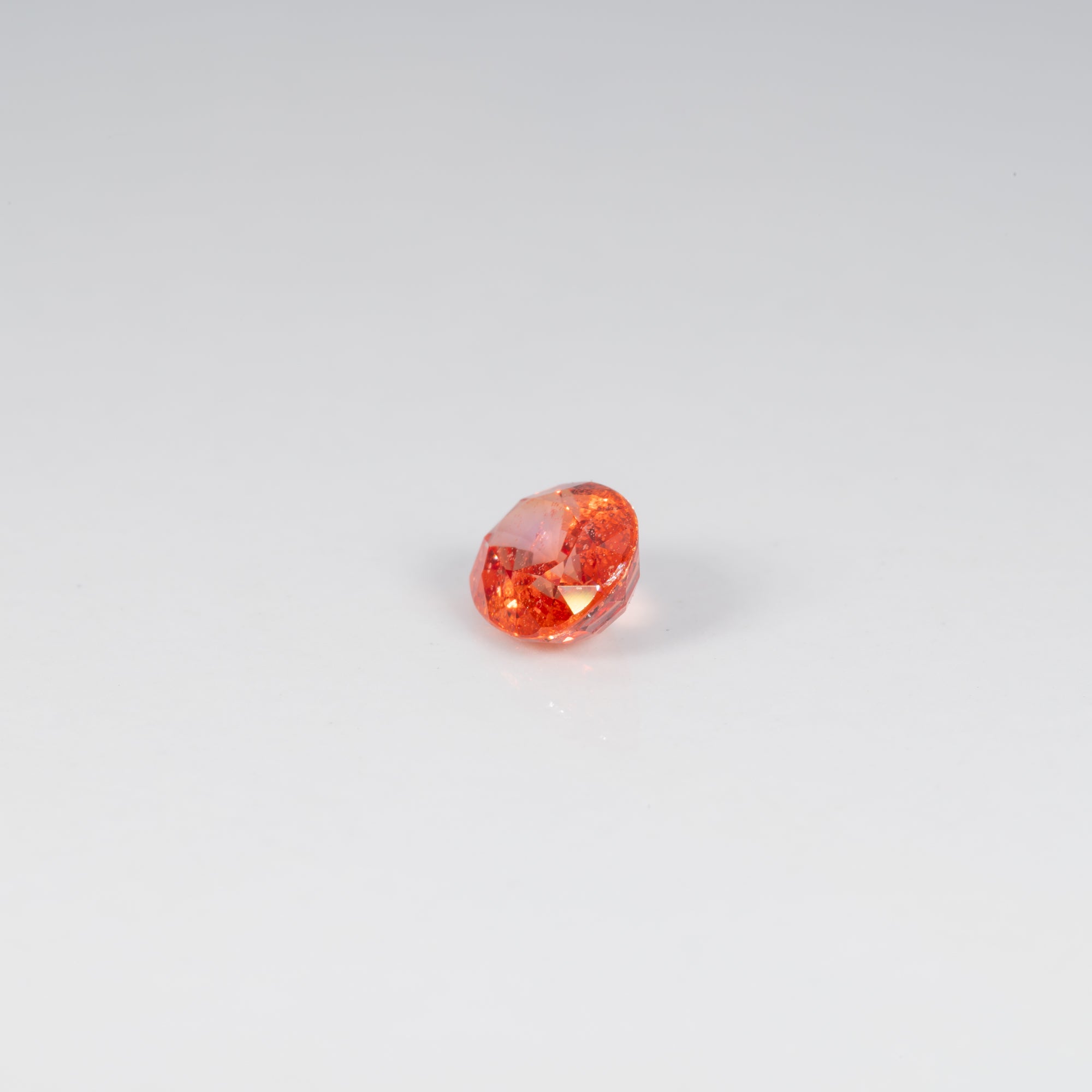 1.01 carat natural Ceylon padparadscha sapphire oval 6.7x5.1mm loose gemstone – view 3