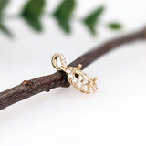 Gorgeous Oval Pendant Semi Mount w Diamond Accents