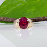 14K yellow gold Madagascar ruby estate ring