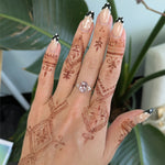 14K rose gold Cor de Rosa morganite ring with diamond accents