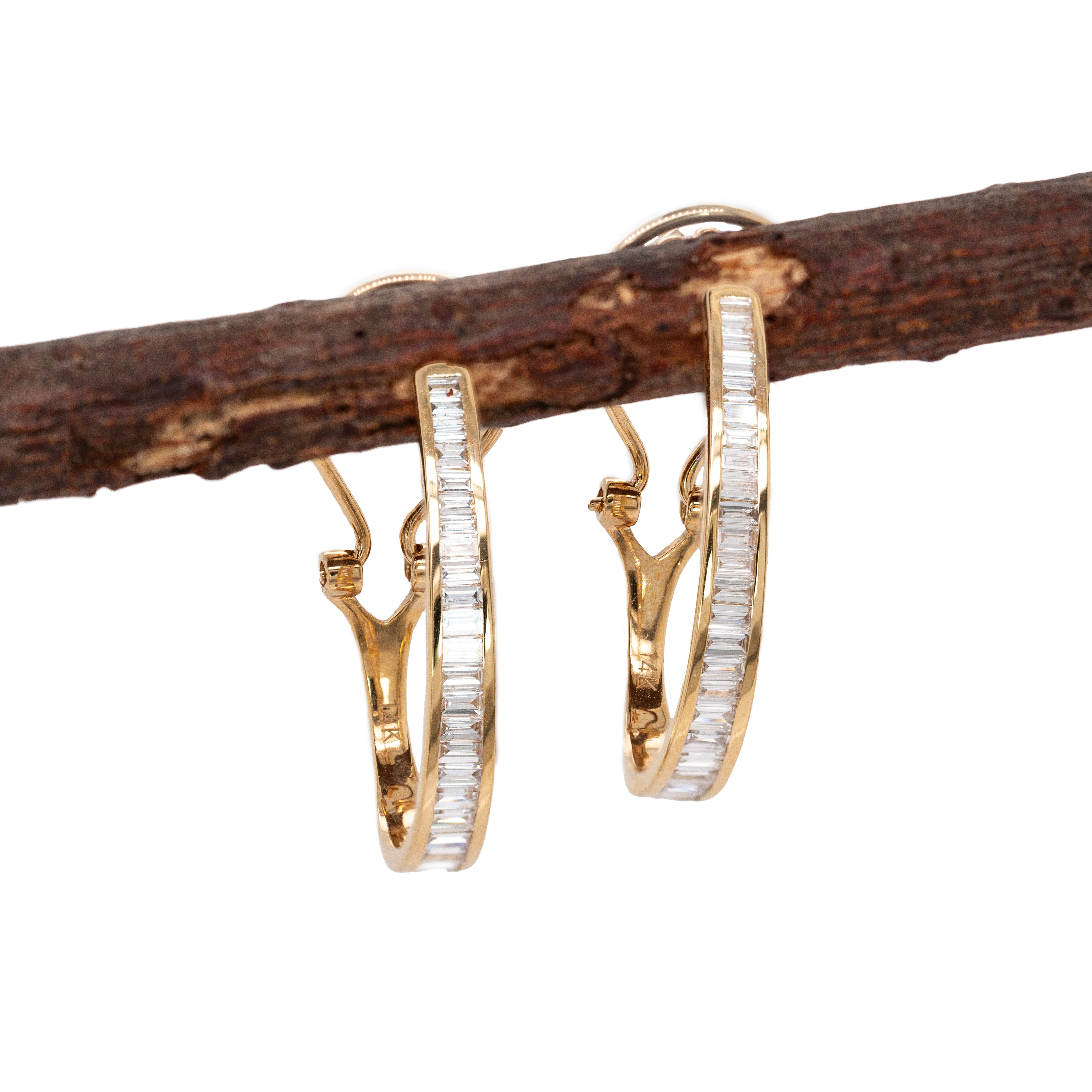 Liya 14K Solid Yellow Gold Lab-Created Diamond Earrings | Clip-On Closure