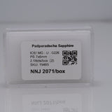 1.09 carat natural padparadscha sapphire pear 7x6mm loose gemstone – view 6
