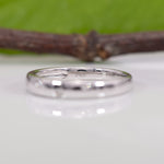 14K white gold diamond band